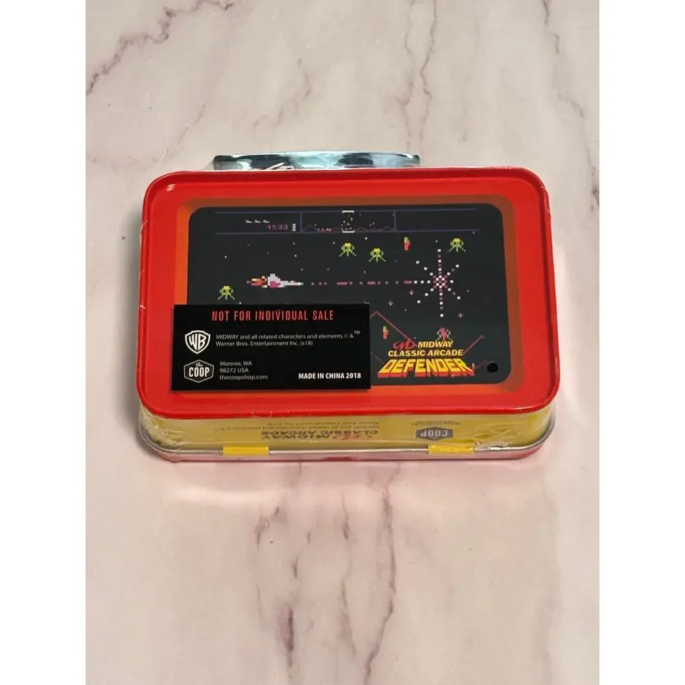 Defender Teeny Tins Mini Lunchbox Collectible Midway Classic Arcade - New